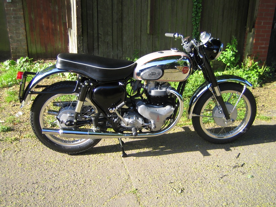 1958 BSA A10 Golden Flash: This came in as a restoration to finish
