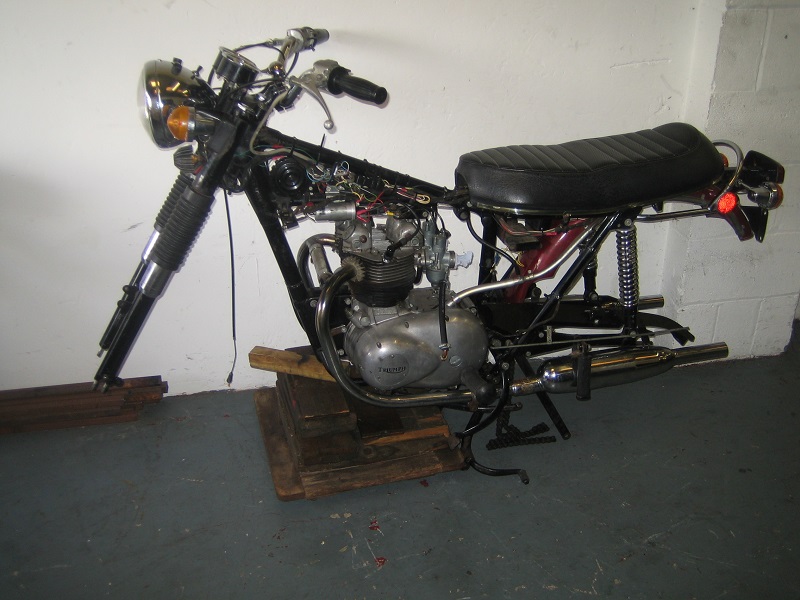 1972 Triumph T100R:Came into NSMB for a re-commission 